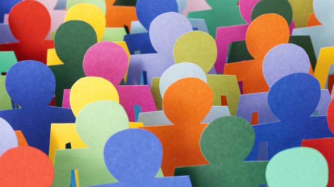 Diversity - paper dolls of all different colours