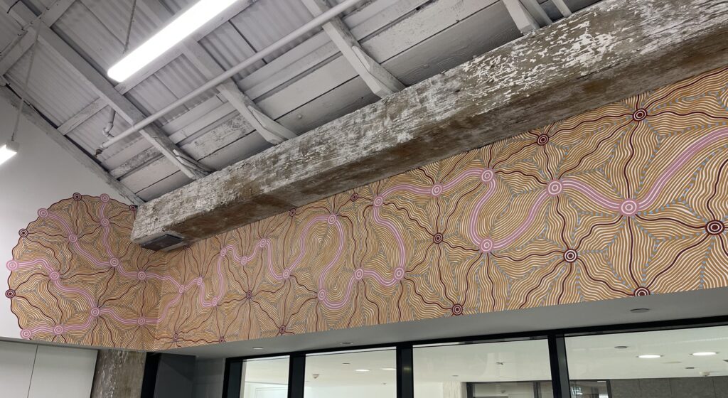 A picture of the final mural